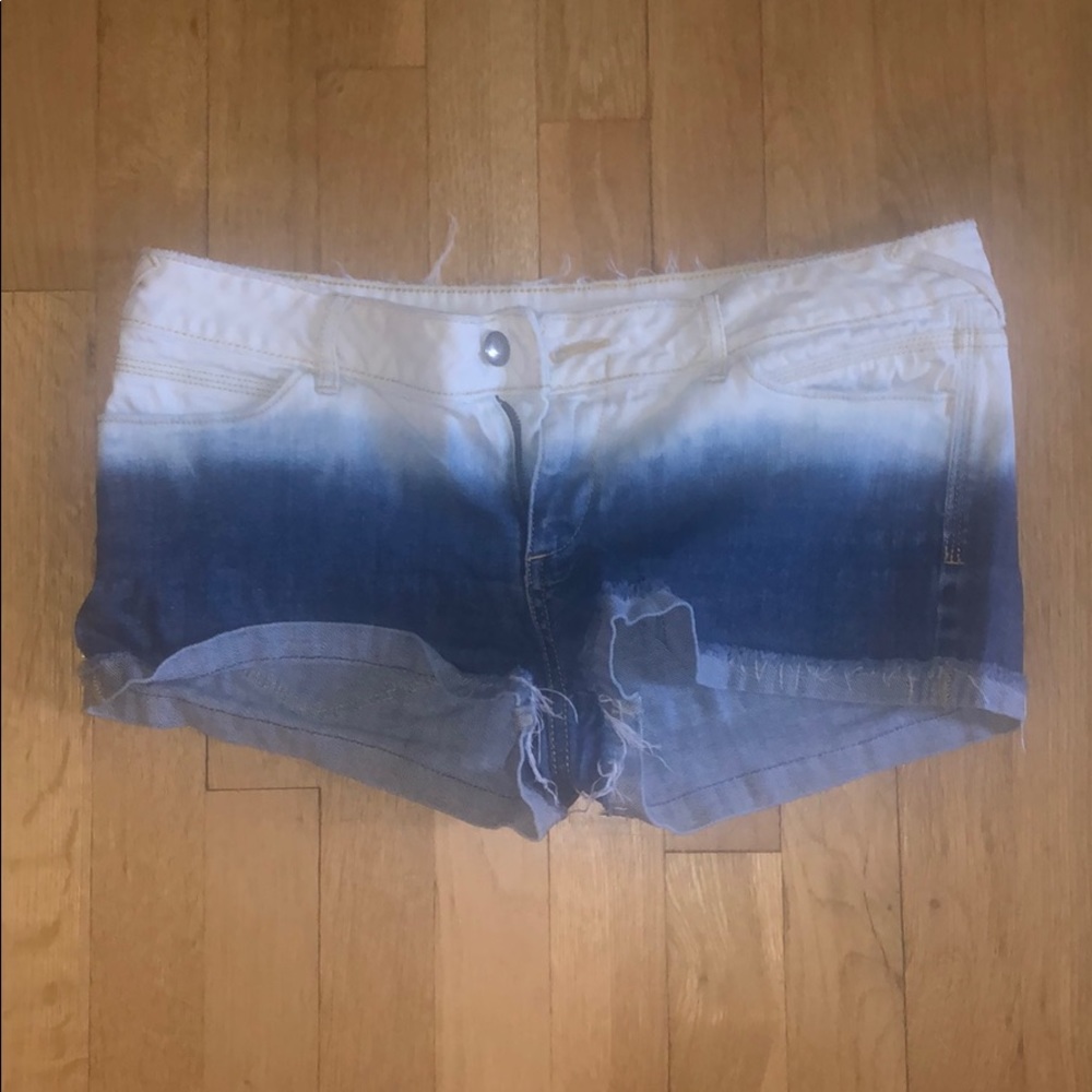 Ombré jean shorts